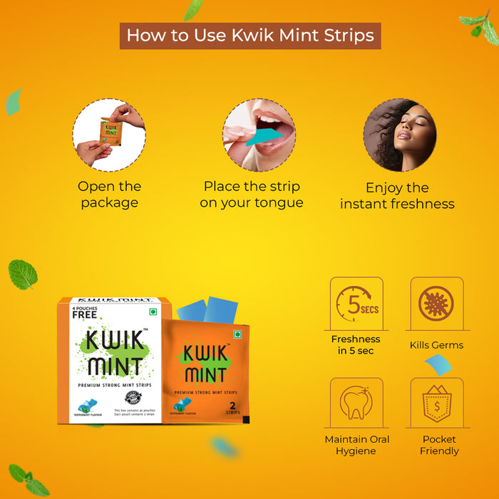 Kwik Mint Mouth Freshener Strips