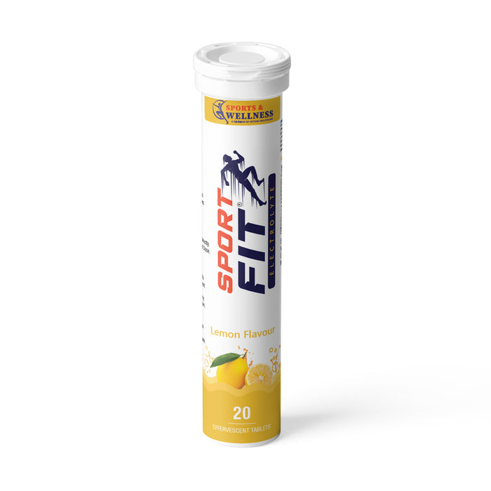 SportFit Effervescent Electrolyte Tablet – Sugar-Free Hydration & Energy Boost with 5X Electrolytes