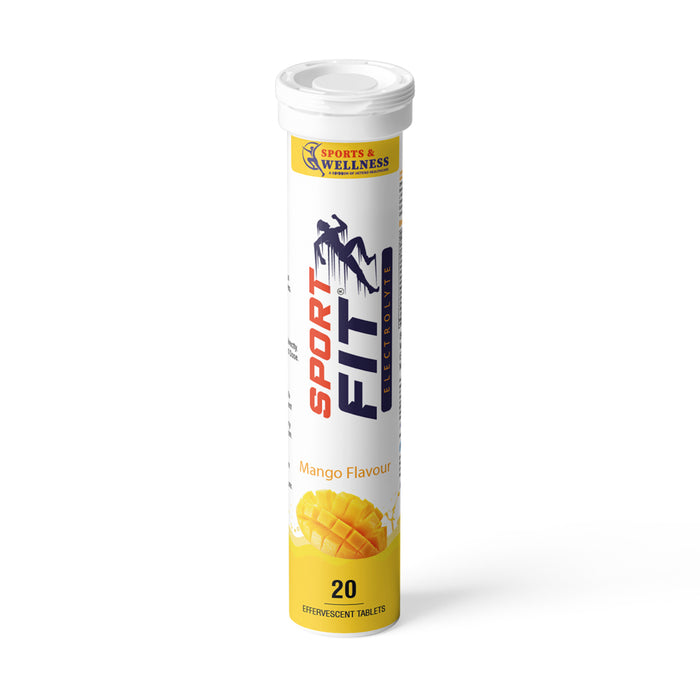 SportFit Effervescent Electrolyte Tablet – Sugar-Free Hydration & Energy Boost with 5X Electrolytes