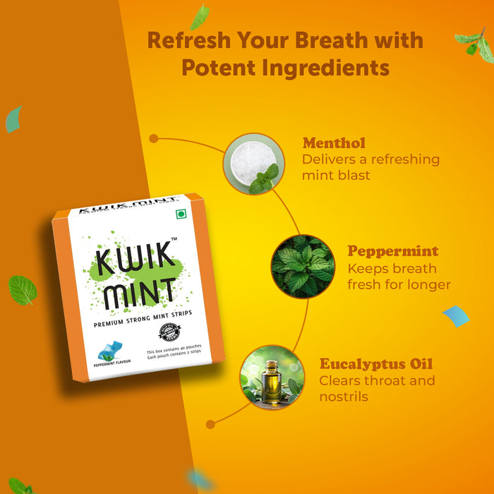 Kwik Mint Mouth Freshener Strips